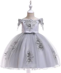 img 3 attached to 🌸 Stunning Flower Pageant Dresses for Formal Girls, Ages 2-10