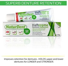 img 1 attached to 🦷 Natural Strong Waterproof Denture Adhesive: Enhanced Hold, No Yucky Taste or Zinc, Ideal for Full or Partial Dentures