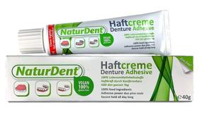 img 4 attached to 🦷 Natural Strong Waterproof Denture Adhesive: Enhanced Hold, No Yucky Taste or Zinc, Ideal for Full or Partial Dentures