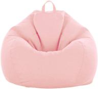 🪑 waqia bean bag chair cover – extra large, washable linen, no filler included – stuffed animal storage, stuffable memory foam replacement beanbag cover for adults kids – optimal for seo logo