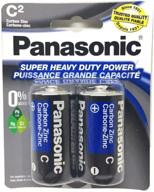 panasonic um-2npa/2b c batteries - 2 pack, super heavy duty for optimal performance logo
