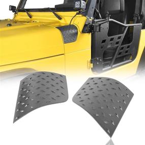 img 4 attached to 🚙 Hooke Road TJ Cowl Body Armor Cowling Cover Corner Guards in Matte Black for 1997-2006 Jeep Wrangler TJ