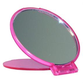 img 1 attached to Versatile Round Mirror Set of 12: Portable & Convenient for Lady's Bag, Purse, or Cosmetic Bag - Crafters' Delight in Assorted Shades of Pink and Purple