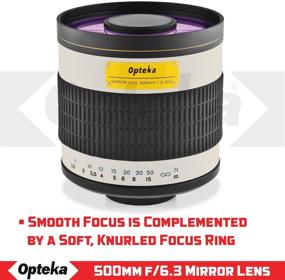 img 2 attached to 📷 Opteka 500mm f/6.3 Telephoto Mirror Lens with 2X- 1000mm for Canon EF-Mount Cameras