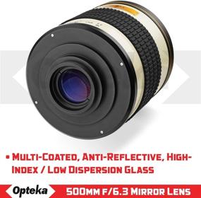 img 1 attached to 📷 Opteka 500mm f/6.3 Telephoto Mirror Lens with 2X- 1000mm for Canon EF-Mount Cameras