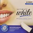 ultimate white whitening dental strips logo