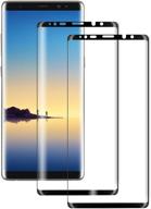 📱 мышь wearmor с защитным стеклом (2 шт.) для samsung galaxy note 8 - простая установка, 3d загнутое полное покрытие, нет пузырей, hd четкость. логотип