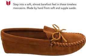 img 3 attached to 👞 Classic Comfort: Minnetonka Leather Laced Softsole Moccasin Men's Shoes