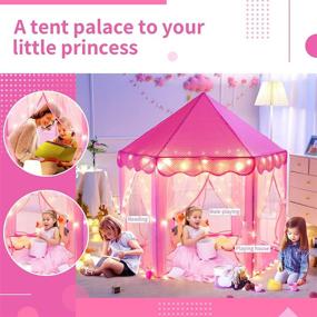 img 1 attached to Magical Sumbababy Princess 🏰 Playhouse for Happy Children and Toddlers