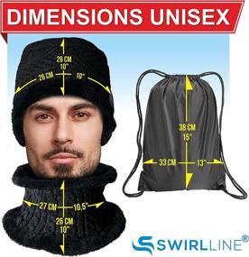 img 2 attached to 🧣 Stay Warm with Style: Wireless Beanie - Headphone Hat and Scarf Set for Winter Outdoor Activities, Unisex, Black