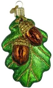 img 2 attached to 🌳 Exquisite Glass Blown Ornament: Old World Christmas Oak Leaf with Acorns