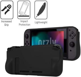 img 1 attached to 🎮 Ultimate Nintendo Switch Accessories Bundle - Orzly Essentials Pack with Case, Screen Protector, Grip Case, Games Holder, Headphones - Classic Black Edition