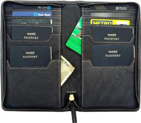 img 3 attached to Chalk Factory Genuine Leather Passport Travel Accessories for Passport Wallets