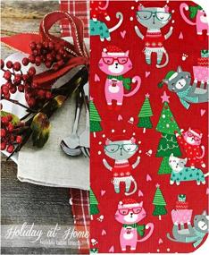 img 1 attached to 🎄 Enhance Your Festive Table Setting with Newbridge Whimsical Christmas Holiday Tablecloth: Food Service Equipment & Supplies