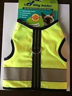 🐱 stay visible with kitty holster reflective safety harness - extra small neon yellow logo