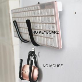 img 1 attached to 🔧 YYST Keyboard Mouse Wall Mount: Efficient Space-saving Wall Holder Rack - Organize Your Setup - Keyboard and Mouse Not Included