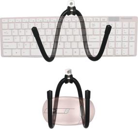 img 4 attached to 🔧 YYST Keyboard Mouse Wall Mount: Efficient Space-saving Wall Holder Rack - Organize Your Setup - Keyboard and Mouse Not Included