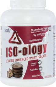 img 3 attached to 🍫 ISO-Ology Chocolate Peanut Butter Cup Leucine-Enhanced Whey Isolate 4 LB by Body Nutrition