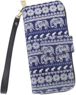 canvas zipper wallet: women's handbag and wallet combo with convenient pocket logo