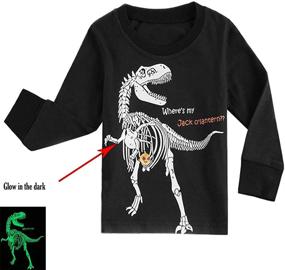 img 3 attached to 👕 Csbks Novelty Skeleton T Shirt: Trendy Cotton Boys' Clothing for a Spooky Style!