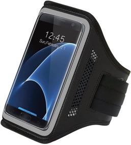 img 2 attached to 📱 LOVPHONE Galaxy S7 Edge Armband with Key Holder, Card Slot, Water Resistance, and Sweat-Proof feature - Ideal for Sport Running, Exercise, Gym - Compatible with Samsung Galaxy S7 Edge (2016 Release)