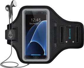 img 4 attached to 📱 LOVPHONE Galaxy S7 Edge Armband with Key Holder, Card Slot, Water Resistance, and Sweat-Proof feature - Ideal for Sport Running, Exercise, Gym - Compatible with Samsung Galaxy S7 Edge (2016 Release)