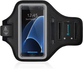 img 3 attached to 📱 LOVPHONE Galaxy S7 Edge Armband with Key Holder, Card Slot, Water Resistance, and Sweat-Proof feature - Ideal for Sport Running, Exercise, Gym - Compatible with Samsung Galaxy S7 Edge (2016 Release)