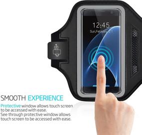 img 1 attached to 📱 LOVPHONE Galaxy S7 Edge Armband with Key Holder, Card Slot, Water Resistance, and Sweat-Proof feature - Ideal for Sport Running, Exercise, Gym - Compatible with Samsung Galaxy S7 Edge (2016 Release)