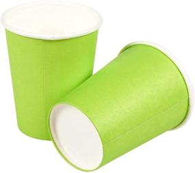 img 1 attached to 🎉 Lime Green Party Pack: Plates, Cups, and Napkins - 72-Piece set, Serves 24