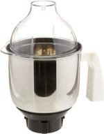 🔵 silver 1.50-liter preethi mga 513 mixer jar for eco twin, eco plus/chef pro and blue leaf logo