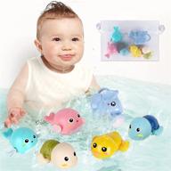🛁 fayogoo bath toys set - 6 pack of floating wind-up toys for toddlers 1-3 - perfect water play gift for bathtub, shower, pool, beach - ideal for boys, girls & kids ages 4-8 years old logo