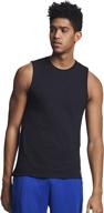 🏋️ enhance your performance with russell athletic men's cotton performance sleeveless muscle t-shirt logo