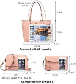 img 2 attached to 👜 Fashionable Designer Structured Women's Handbags & Wallets: Versatile Hobo Bags