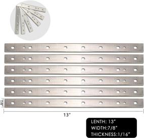 img 3 attached to High-Quality Replacement Planer Blades for DeWalt DW735 7352 735X Thickness Planers - 13 Inch HSS Double Edge Set (6 pcs)