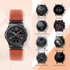 img 1 attached to 📱 Плетеный ремешок Neoxik Nylon Elastic Loop - совместим с Galaxy Watch3 45 мм/Galaxy 46 мм, Gear S3 Frontier/Classic - 22 мм упругий спортивный ремешок с быстрым съемом