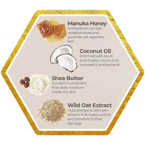 img 1 attached to 🍯 Organic Manuka Honey Cream - Eczema Moisturizer for Dry, Itchy, Sensitive Skin - Face & Body Lotion for Redness, Eczema, Rosacea - Jasmine Vanilla Scent (4oz)