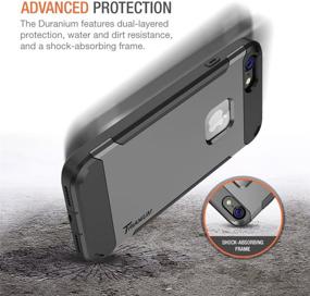 img 2 attached to 📱 Trianium iPhone 8 Case: Duranium Series Heavy Duty Protective Cover with Holster and Built-in Screen Protector - Ultimate Full Body Protection for Apple iPhone 8 (2017) - Gunmetal