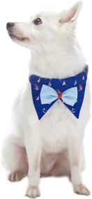 img 3 attached to 🐾 Blueberry Pet 9 Unique Patterns Dog Bandana Collar with Detachable Bow Tie – Stylish Dog Collar with Bow Tie