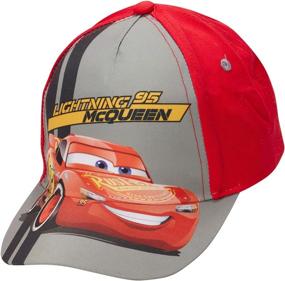 img 4 attached to 🏎️ Disney Cars Lightning McQueen Piston Cup Cotton Baseball Cap for Boys