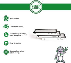 img 3 attached to 🔄 High-Efficiency HEPA Filter EF-1 Replacement Pack (3 Filters) for Kenmore and Panasonic Vacuum Cleaners - Green Label (Comparable to Part Numbers: 86889, 53295, MC-V199H)