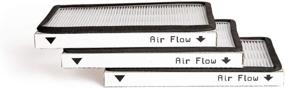 img 4 attached to 🔄 High-Efficiency HEPA Filter EF-1 Replacement Pack (3 Filters) for Kenmore and Panasonic Vacuum Cleaners - Green Label (Comparable to Part Numbers: 86889, 53295, MC-V199H)