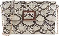 🐍 ayliss women's snakeskin bag - handbag shoulder clutch purse evening bag with pu leather crossbody chain strap логотип