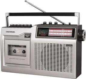 img 3 attached to 📻 Crosley CT200B-SI Retro Cassette Player with Bluetooth, AM/FM Radio, Built-in Microphone - Silver