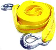 🔗 hfs (r) 2 inch x 30 ft. polyester tow strap rope 2 hooks - 4.5 ton, 10,000lb towing recovery - hardware factory store logo