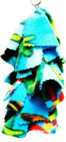 img 1 attached to 🐦 Colorful Fabric Hanging Parrot Bird Toys, 1556 Small Fluff Bonka, Ideal for Parrotlet, Budgie, Quaker, and Dove