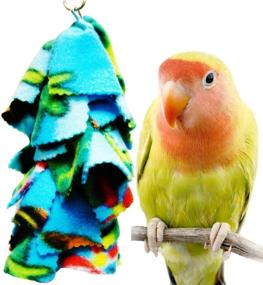 img 2 attached to 🐦 Colorful Fabric Hanging Parrot Bird Toys, 1556 Small Fluff Bonka, Ideal for Parrotlet, Budgie, Quaker, and Dove