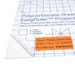polycarbonate easyruler resistant plexiglass industrial raw materials logo