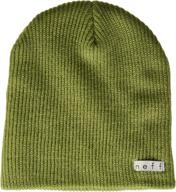 neff men's daily heather beanie: stylish and warm headwear for everyday comfort logo