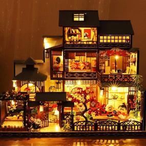 img 2 attached to 🏡 Fsolis Dollhouse: Explore Exquisite Miniature Furniture, Dolls, Accessories, and Dollhouses