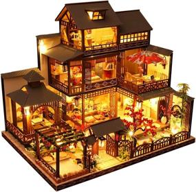 img 4 attached to 🏡 Fsolis Dollhouse: Explore Exquisite Miniature Furniture, Dolls, Accessories, and Dollhouses